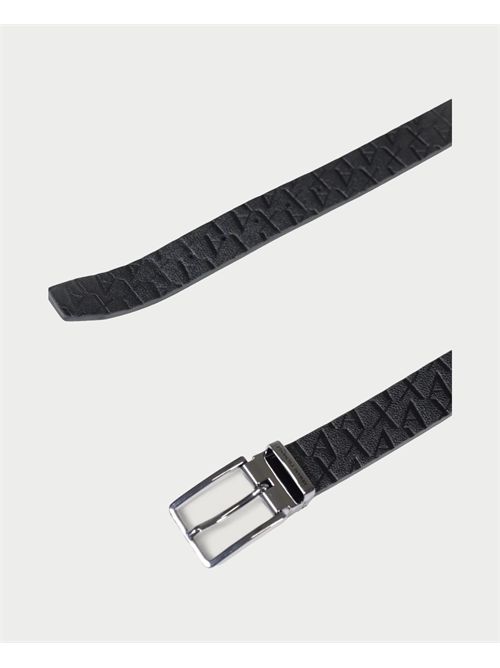 AX Men's Belt with Silver Buckle ARMANI EXCHANGE | XM000677-AF12133UC001